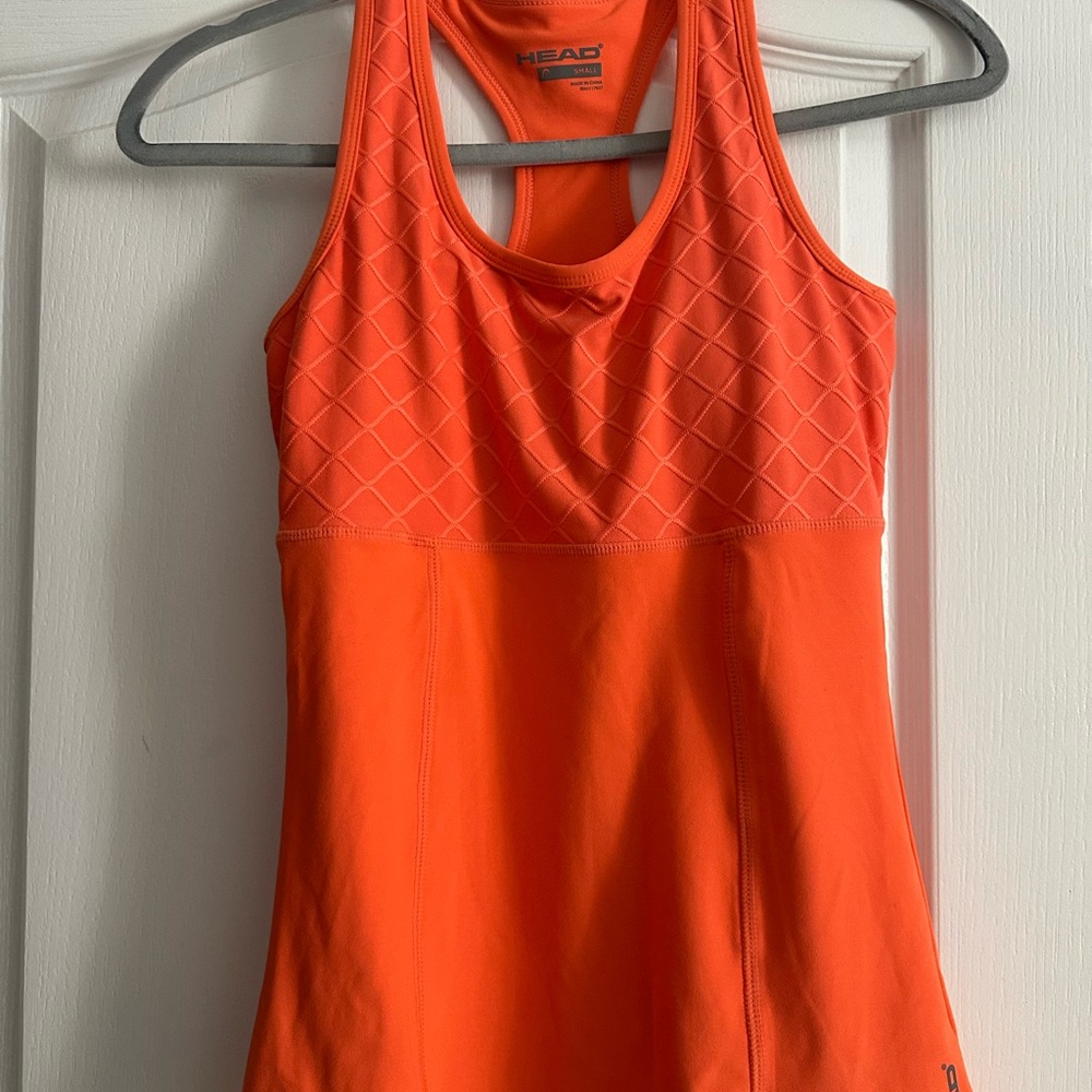 HEAD Orange Athletic Tank Top
